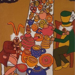 Tea Party Bibi Ostermark Painting Ryazanoff Gallery
