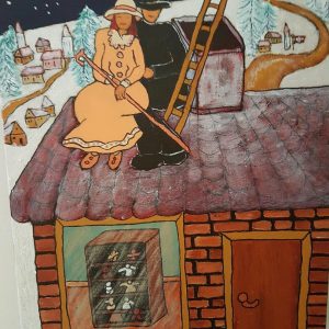 The Shepherdess and the Chimney Sweep Bibi Ostermark Painting Ryazanoff Gallery