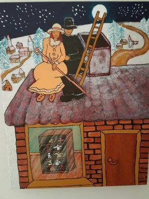 The Shepherdess and the Chimney Sweep Bibi Ostermark Painting Ryazanoff Gallery