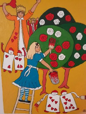 We are painting the roses red Bibi Ostermark Painting Ryazanoff Gallery