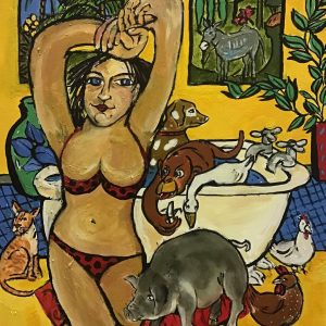 Bath Time Jeanie Cooper-Brown Artist at Ryazanoff Gallery