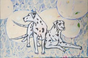 Dalmatians Jeanie Cooper-Brown Artist at Ryazanoff Gallery