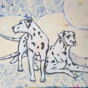 Dalmatians Jeanie Cooper-Brown Artist at Ryazanoff Gallery