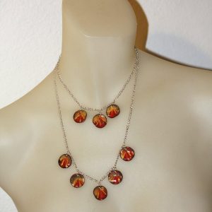 Coral Colours Barabattoia Pendant Necklace Phaedra Gunn Artist at Ryazanoff Gallery