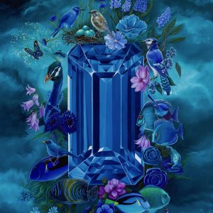 Sapphire Yulia Pustoshkina Artist at Ryazanoff Gallery