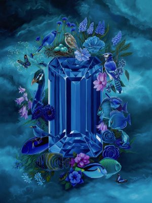 Sapphire Yulia Pustoshkina Artist at Ryazanoff Gallery