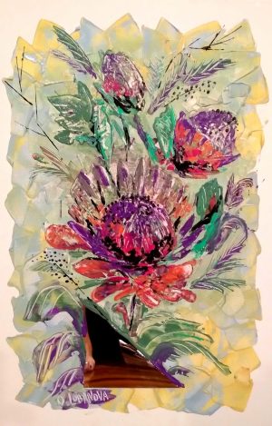 Exotic Flower Olga Lobanova Artist at Ryazanoff Gallery