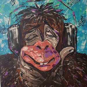 Music lover Olga Lobanova Artist at Ryazanoff Gallery