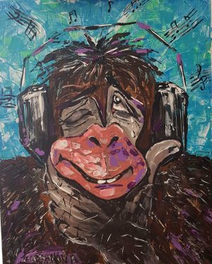 Music lover Olga Lobanova Artist at Ryazanoff Gallery