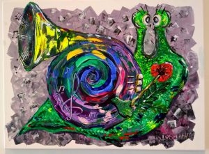 Jazz snail Olga Lobanova Artist at Ryazanoff Gallery