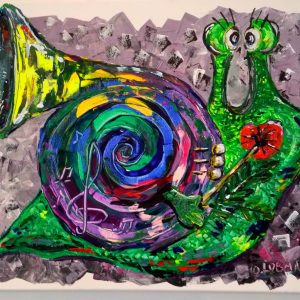 Jazz snail Olga Lobanova Artist at Ryazanoff Gallery