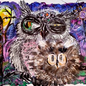 Safety mum Olga Lobanova Artist at Ryazanoff Gallery