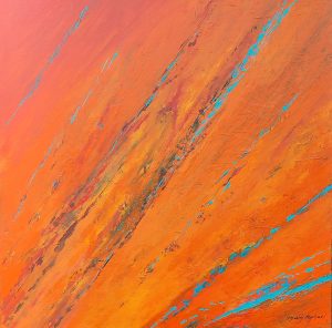 Abstract landscape Mary Raphael Artist at Ryazanoff Gallery