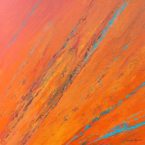 Abstract landscape Mary Raphael Artist at Ryazanoff Gallery