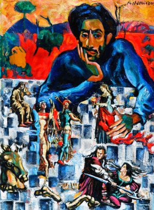 Chess Player Alex Nemirovsky Painting Ryazanoff Gallery