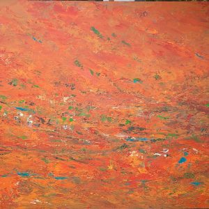 Crossing the red center Mary Raphael Artist at Ryazanoff Gallery