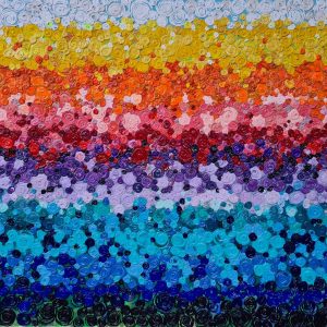 Floral rainbow Tea Ercoles Artist at Ryazanoff Gallery