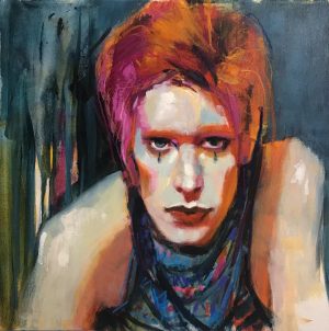 Bowie Redux Jennifer Croom Artist at Ryazanoff Gallery