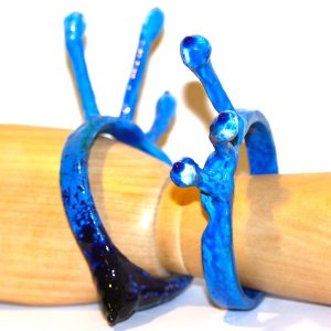 Breaking Wave Over The Atoll Arm Cuff Phaedra Gunn Artist at Ryazanoff Gallery