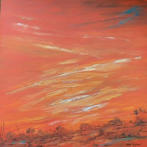 The setting sun Mary Raphael Artist at Ryazanoff Gallery