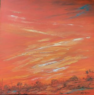 The setting sun Mary Raphael Artist at Ryazanoff Gallery