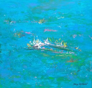Water lilies I Mary Raphael Artist at Ryazanoff Gallery